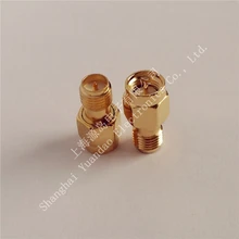 Радиочастотный адаптер SMA-JK RP-SMA-K/SMA-J Медь с позолотой