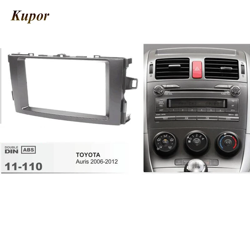 11-110 Facia Face Dash установочный комплект для TOYOTA Auris 2006-2012 Стерео фасции Dash CD отделка установочная Рамка комплект