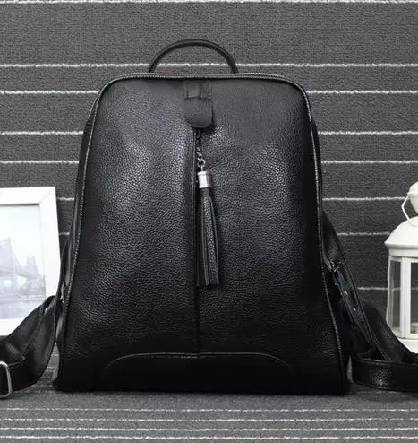 2017 Fashion Casual Travel Shoulder Bags Hot Selling Women Genuine Leather Backpacks Simple Famous Designers Backpacks