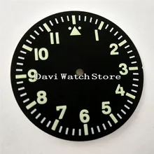 35,5 мм черный циферблат подходит MIYOTA 8205 8215 821A, Минчжу DG2813/3804 A758