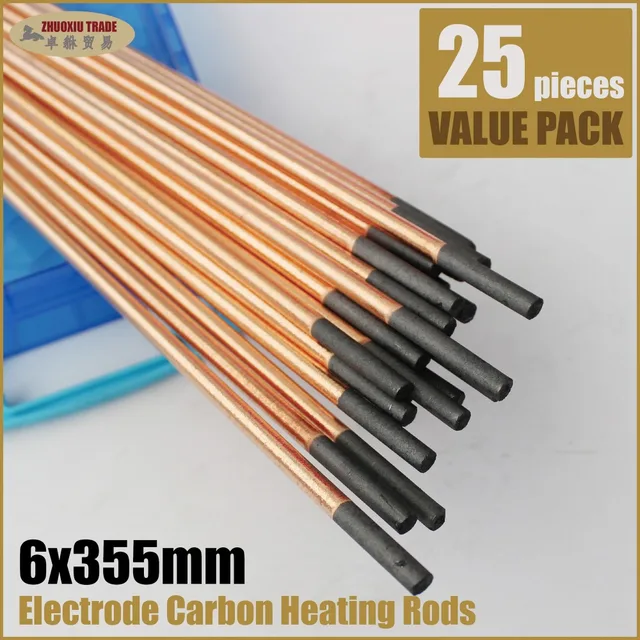 Carbon arc rods cored welding cutting brazing heating 6mm melting