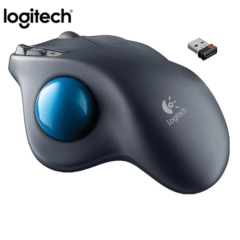 Оригинальная Беспроводная трекбол-Мышь logitech M570 2,4 ГГц, эргономичная лазерная мышь для профессионального рисования, вертикальная для Win10/8/7