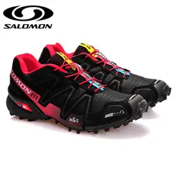 Salomon Скорость Крест 3 CS III мужские спортивные кроссовки для мужчин черный, белый цвет бег кроссовки s Кроссовки zapatillas hombre Депортива