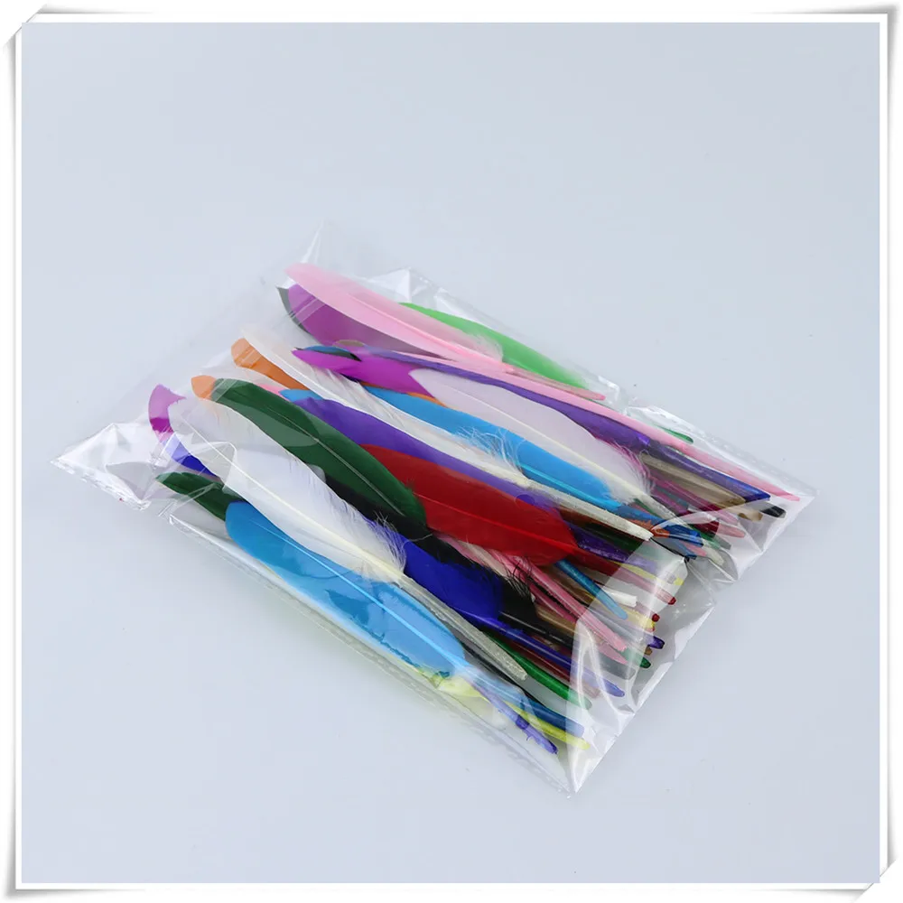 mix 13 colors goose feather 4