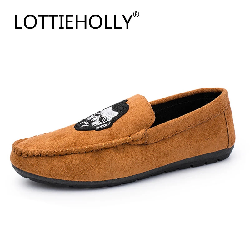 Novedad de Primavera de 2018! mocasines LOTTIEHOLLY para zapatos planos Aterciopelados, informales deslizantes para hombre, zapatos de dibujos # MS2027|Mocasines| - AliExpress