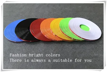 

8M Car Hub Trim Decoration Strip Wheel Rim Ring Accessories for opel astra h honda civic vw renault bmw f30 kia rio seat leon