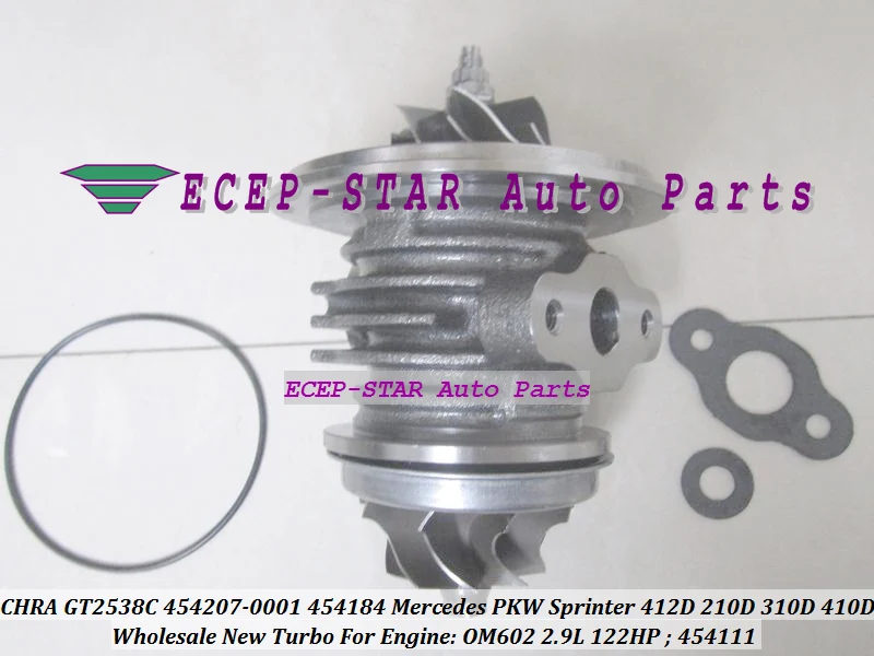 CHRA GT2538C 454207-0001 454207 454184 454111 For Mercedes PKW Sprinter 212 312D 412D 210D 310D 410D OM602 2 (3)
