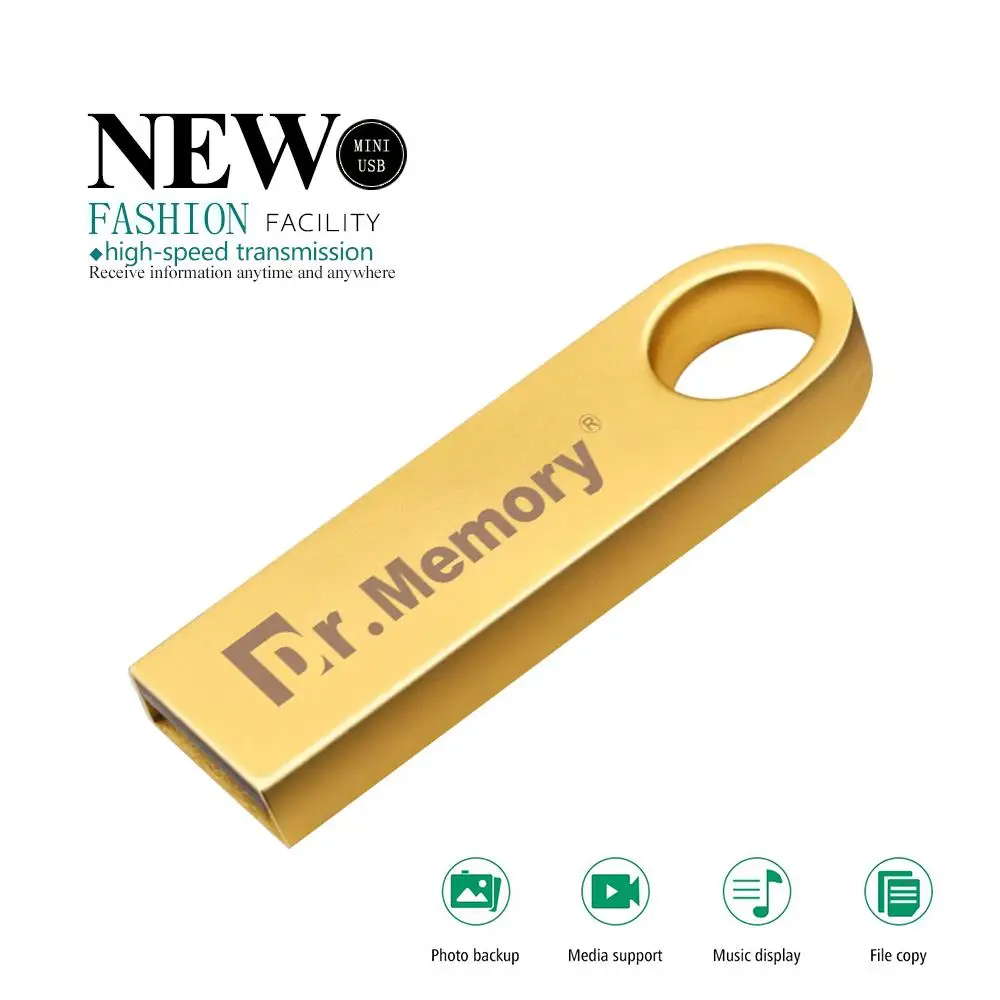 Usb флеш накопитель металлический водонепроницаемый 64 8 ГБ 128 Мб|USB флэш-накопители|