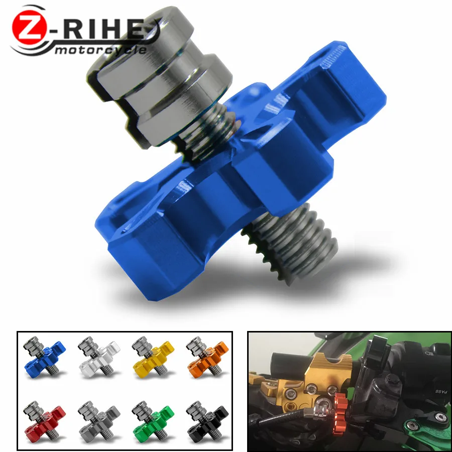 Universal Motorcycle CNC Aluminum Clutch Cable Wire Adjuster for Suzuki GS1000 all year GS500E 1989-1997 GS550M Katana 1981-1983