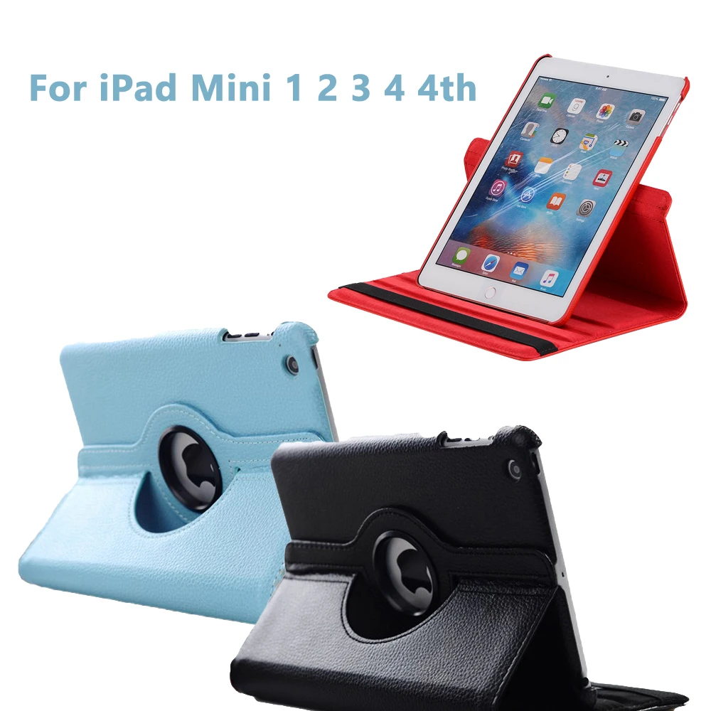 Viviration New Hard Rotation Stand Skin Shell Case Cover For Apple iPad Mini 1 1st 2 2nd 3 4 4th 7.9 Inch Tab Protector Holder