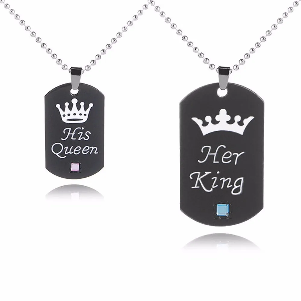 Lovers Couples Necklaces Gifts His 