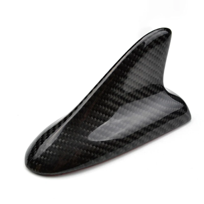 

High Quality Real Carbon Fiber Top Mounted Roof Shark Fin Decorative Antenna Cover Aerial C Style