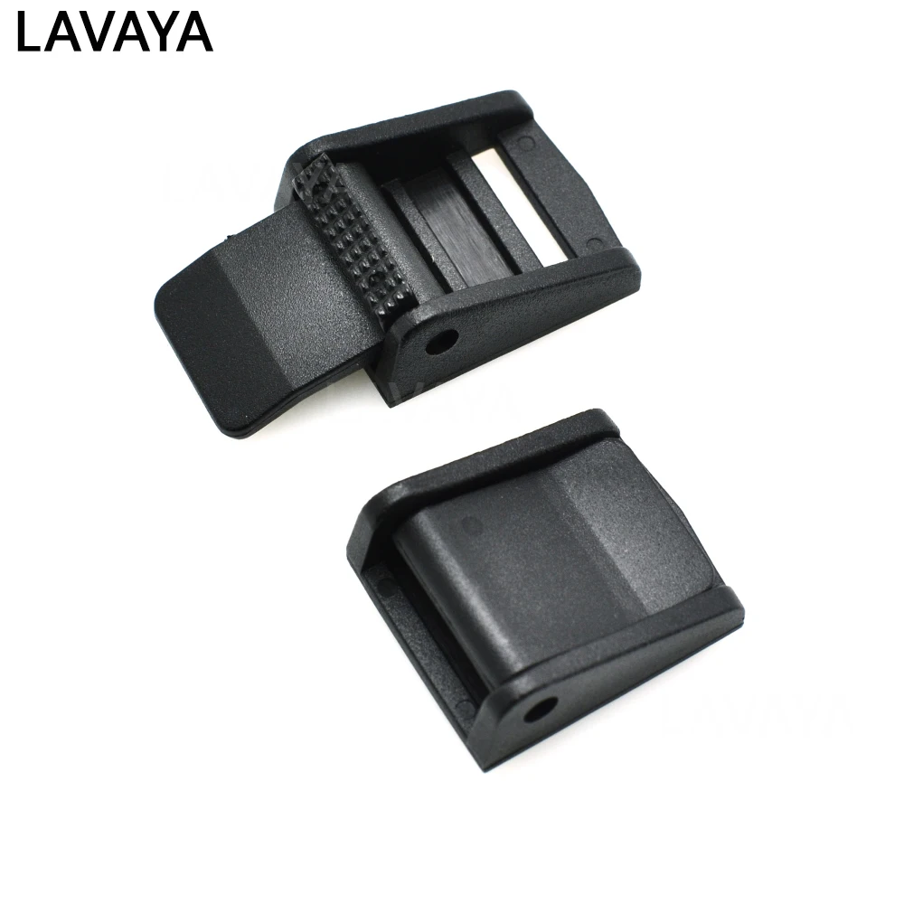 1pcs 15mm 20mm 25mm 32mm 38mm 50mm 캠 버클 벨트 클립 플라스틱 블랙 토글 클립 Molle 전술 배낭 스트랩