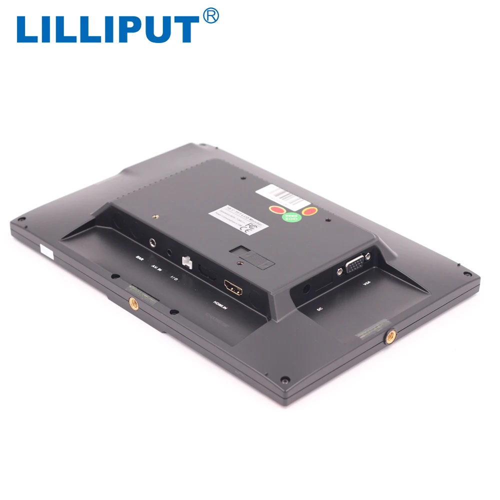 Lilliput 10 inch IPS Multi-touch Screen Capacitive Monitor With HDMI VGA AV Input and VESA 75x75 Folding Mounting Bracket