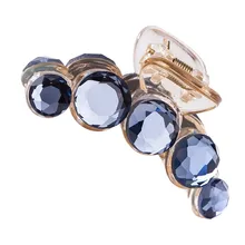 PINKSEE простая изящная обувь с украшением в виде кристаллов Топ захват заколки Стразы, волосы на заколках для наращивания Краб Пластик зажим для волос заколка со стразами для кошелек-зажим женский Barette