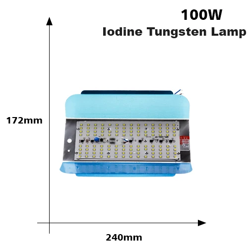 KARWEN светодиодный лодин вольфрама 50W 100W Светодиодный прожектор светильник 220V Светодиодный точечный светильник для студийной фотосъемки Светодиодный прожектор светильник напольный светильник ing Gargen лампа - Испускаемый цвет: 100W