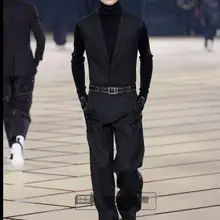 27-44! Мужские брюки больших размеров, новинка, европейский и американский Тонкий комбинезон, брюки-Слаксы