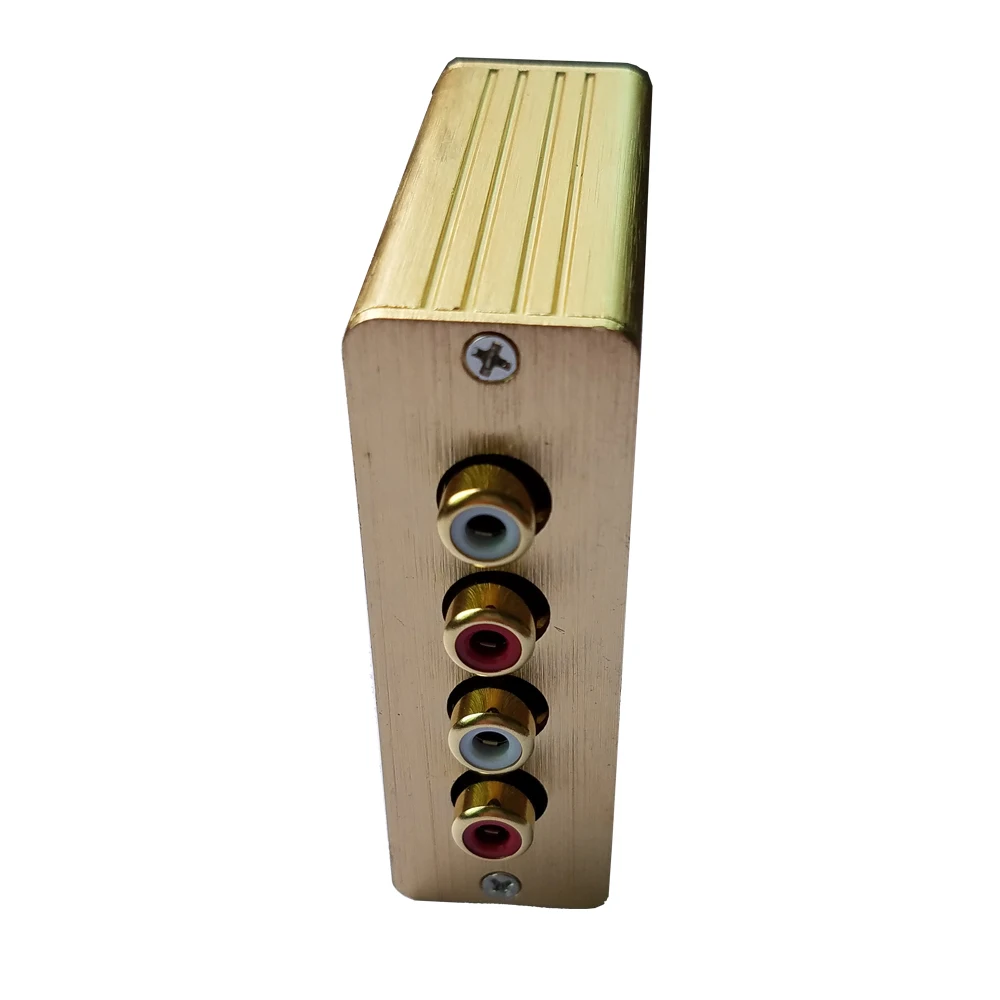 MuxBOXS Stereo Sound Distributor Passive RCA Audio Splitter 1-IN-3-OUT With Isolation Output