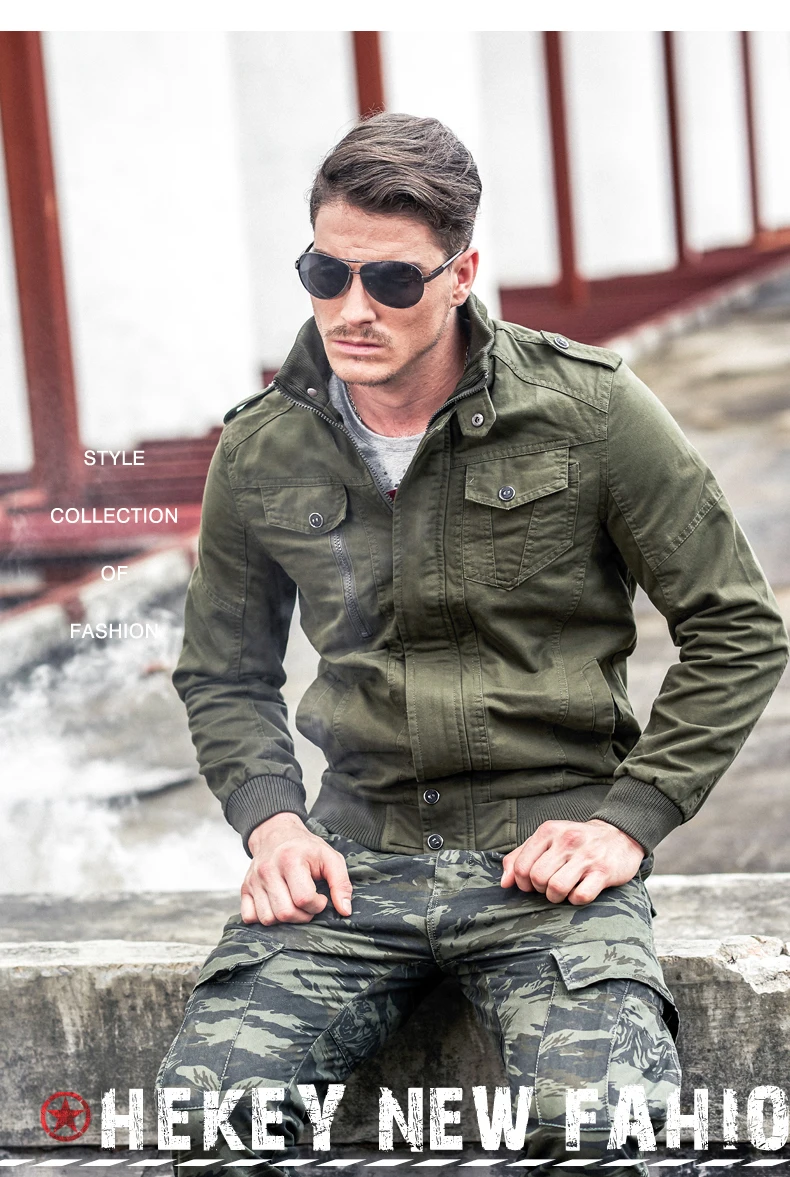 Новая военная мужская куртка 6XL, осенняя модная мужская Тонкая хлопковая повседневная куртка-бомбер, Мужская брендовая одежда, верхняя одежда, пальто AF2701