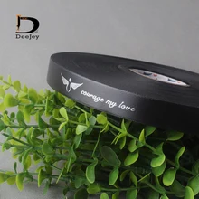 Изготовленная на заказ лента из полиэстера с индивидуальным логотипом, печатная Подарочная посылка, ленты для украшения волос, ленты для наращивания, 100 ярдов/партия