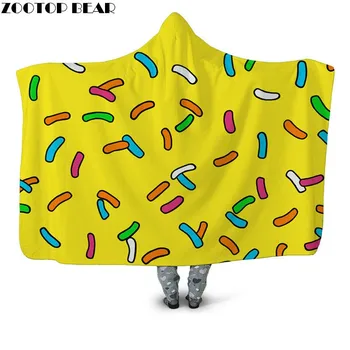 

Yellow Sherpa Blanket Cover Fashion Travel Office Bedding Thin Hooded Blanket Outlet Plush Throw Wearable Fleece Blanket