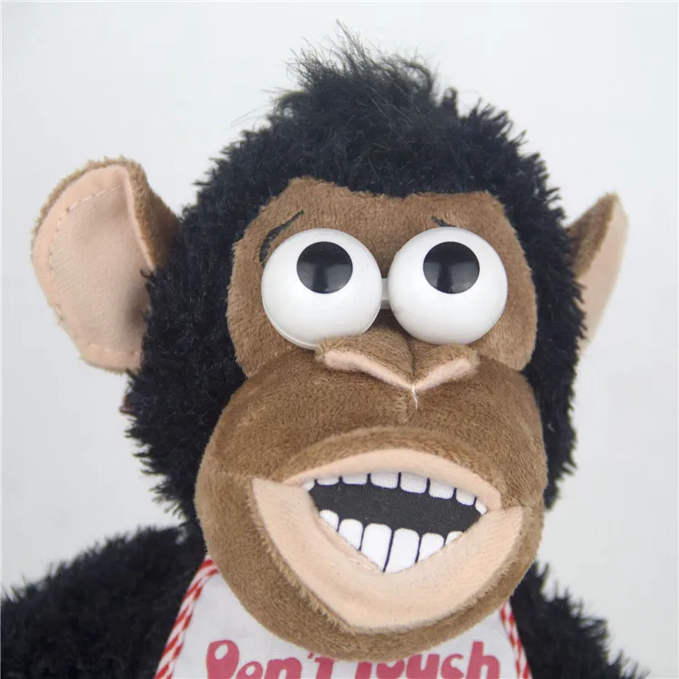 Магнитная управляемая стоящая обезьянка электрическая плюшевая игрушка-Орангутанг подарок для мальчиков Дети вынимают банан будет прыгать и кричать