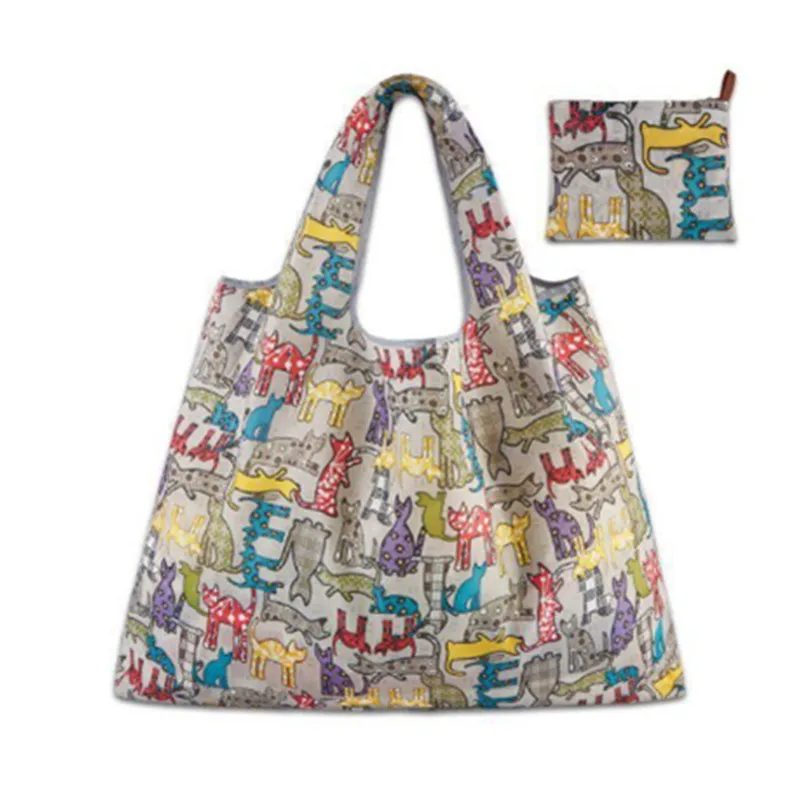 1PC-Cute-Cartoon-Lady-Foldable-Recycle-owl-cat-Dot-shopping-Bag-Eco-Reusable-large-Shopping-Bag