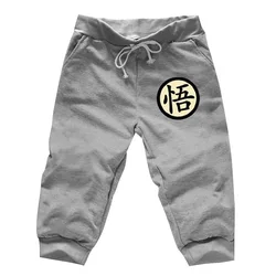 Mens Casual Funny Print     calf Length Spring summer Gray Men Jogger Sweatpants Anime Cosplay Fitness