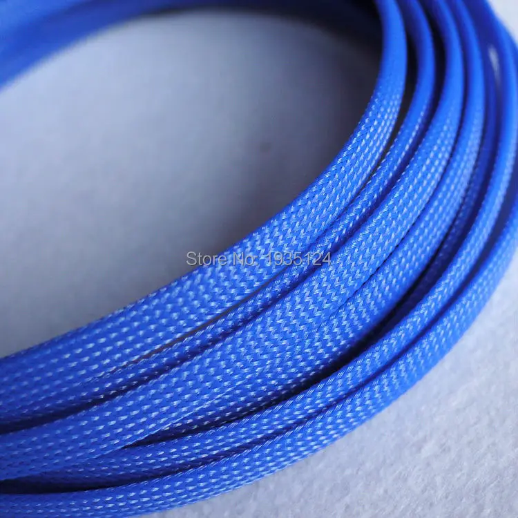 1 м 3/4/6/8/10/12/14 мм провод кабель защиты Цвет PET USB кабель с нейлоновой оплеткой кабель рукав высокой плотности жгута проводов защиты