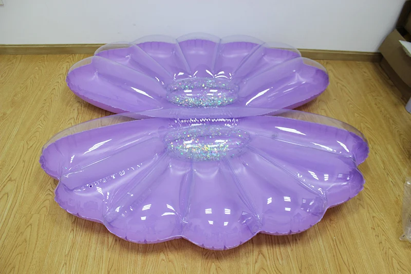 2019 новейший надувной морской бассейн поплавок надувной фиолетовый Clam Shell плавательный кольцо для взрослых Flotador Piscina водные забавные