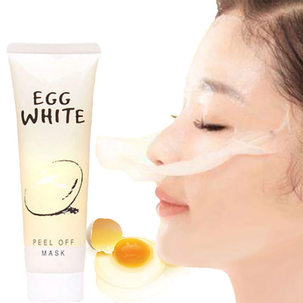 

Eggs White Blackhead Mask Peel Off Mask Face Mask Blackhead Remover Shrink Pores Whitening Peel-off Mask for the Face