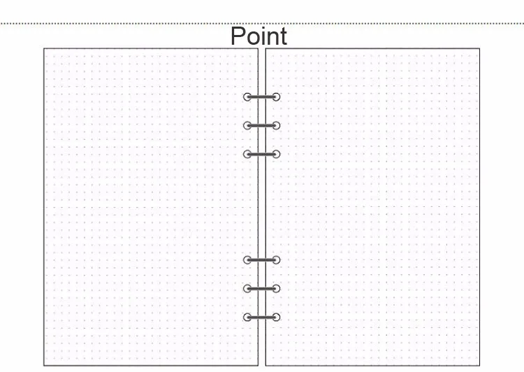 Fromthenon A5A6A7 печатная бумага для Dokibook спиральный блокнот планировщик Еженедельный дневник пустые сетчатые страницы для Filofax офисные принадлежности