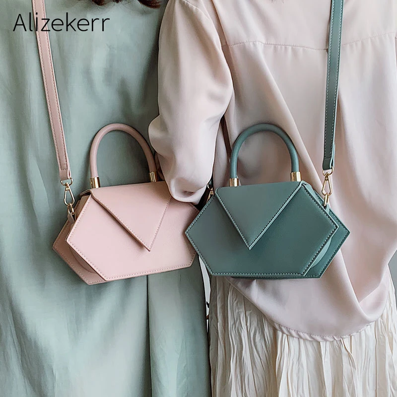 

Hexagon Handbag Women Korean Personality Messenger Bag Summer Damen Brand Taschen Fashion Women Bag Totes Torebki Damskie Bolsos