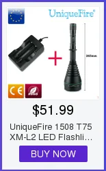 UniqueFire T38 тактический фонарик 1508 CREE XM-L2 Led 1200LM супер яркий мощный фонарик + пульт Давление для Управление