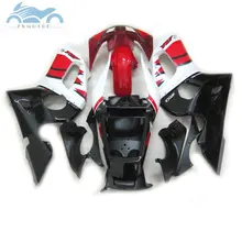 Заказанные акрилатовые комплект обтекателей для YAMAHA YZFR6 1998 1999 2000 2002 YZF R6 98-02 красно-черные Обтекатели тела ремонтные комплекты EBA09