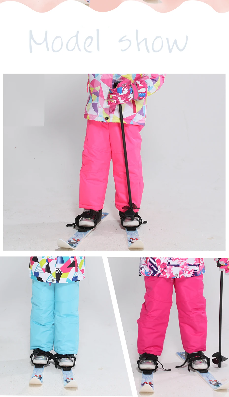 Лыжные штаны для мальчиков и девочек, уличные утепленные ветрозащитные водонепроницаемые теплые детские штаны, зимние лыжные и Сноубордические штаны