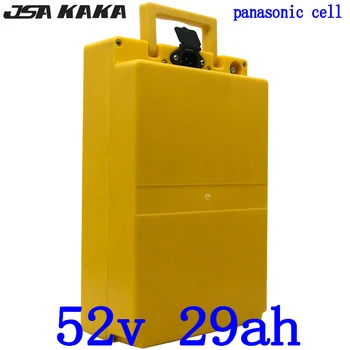شراء52 V 1000 W بطارية ليثيوم 52 V 30ah Ebike البطارية 52 V 30ah ليثيوم بطارية سكوتر كهربائي استخدام Panasonic الخليوي مع 58.8 V شاحن