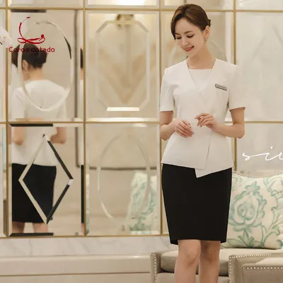  Spring and summer professional women's suits Korean medical beauty salon guide front desk manager w