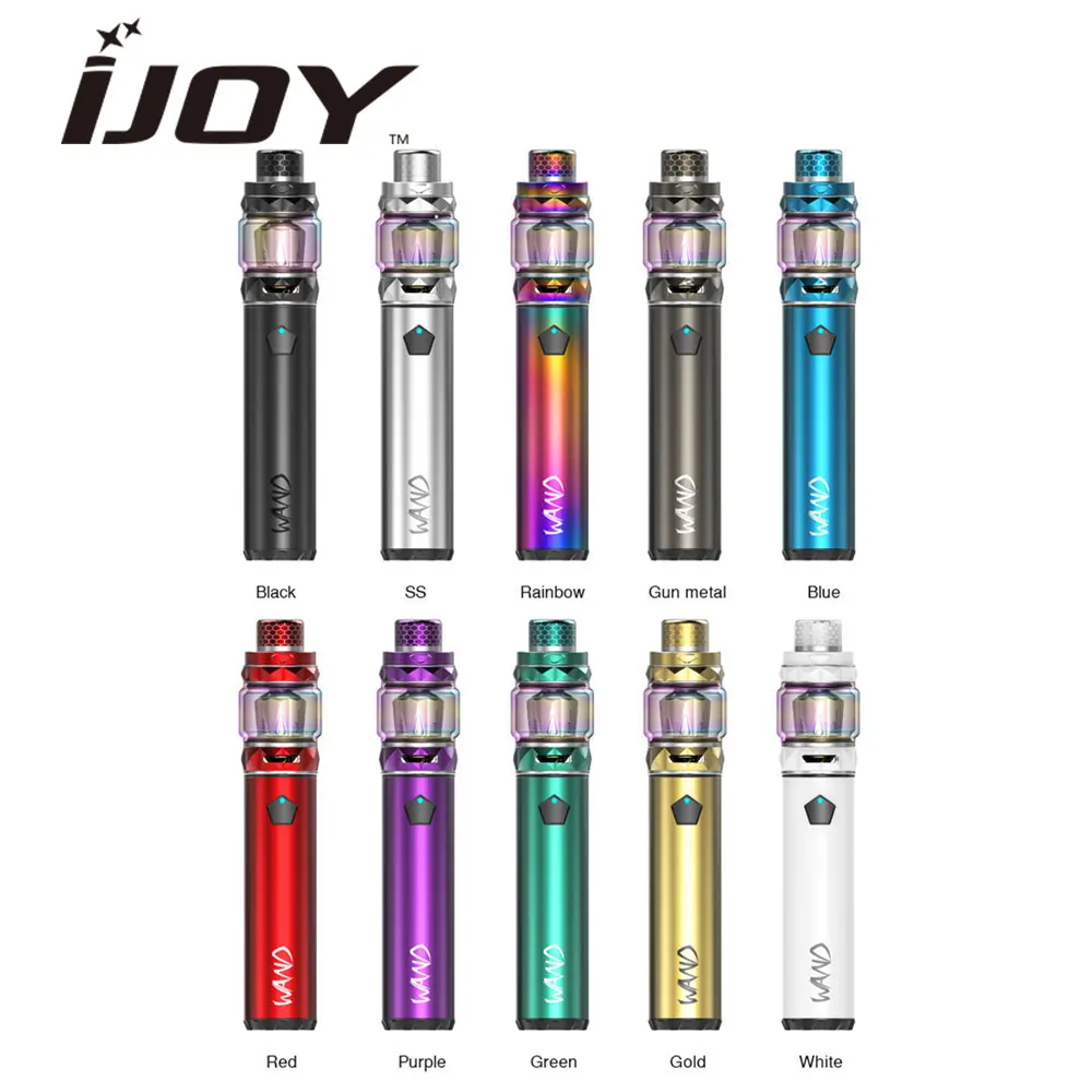 

Original IJOY Wand 100W KIT 2600 mAh Battery wi/ 5.5ml Diamond Subohm Tank & IWEPAL Control Chip & DM-Mesh Coil electronic vapor