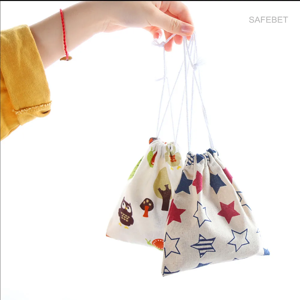 

Cute Unisex Backpacks Household Printing Storage Bags Portable Sacolas de compras Drawstring Backpack S M L Sizes drop shipping