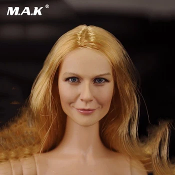 

Lovely Girl Female 1/6 Head Sculpts Europe Long Golden Curls Woman Head Craving Model Doll Toys For 12" Action Figure Accessory