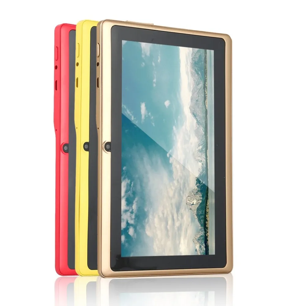 7 Inch Quad-core Tablet Computer Q88h All-in A33 Android 4.4 wifi Internet Bluetooth 512MB+4GB Convenient