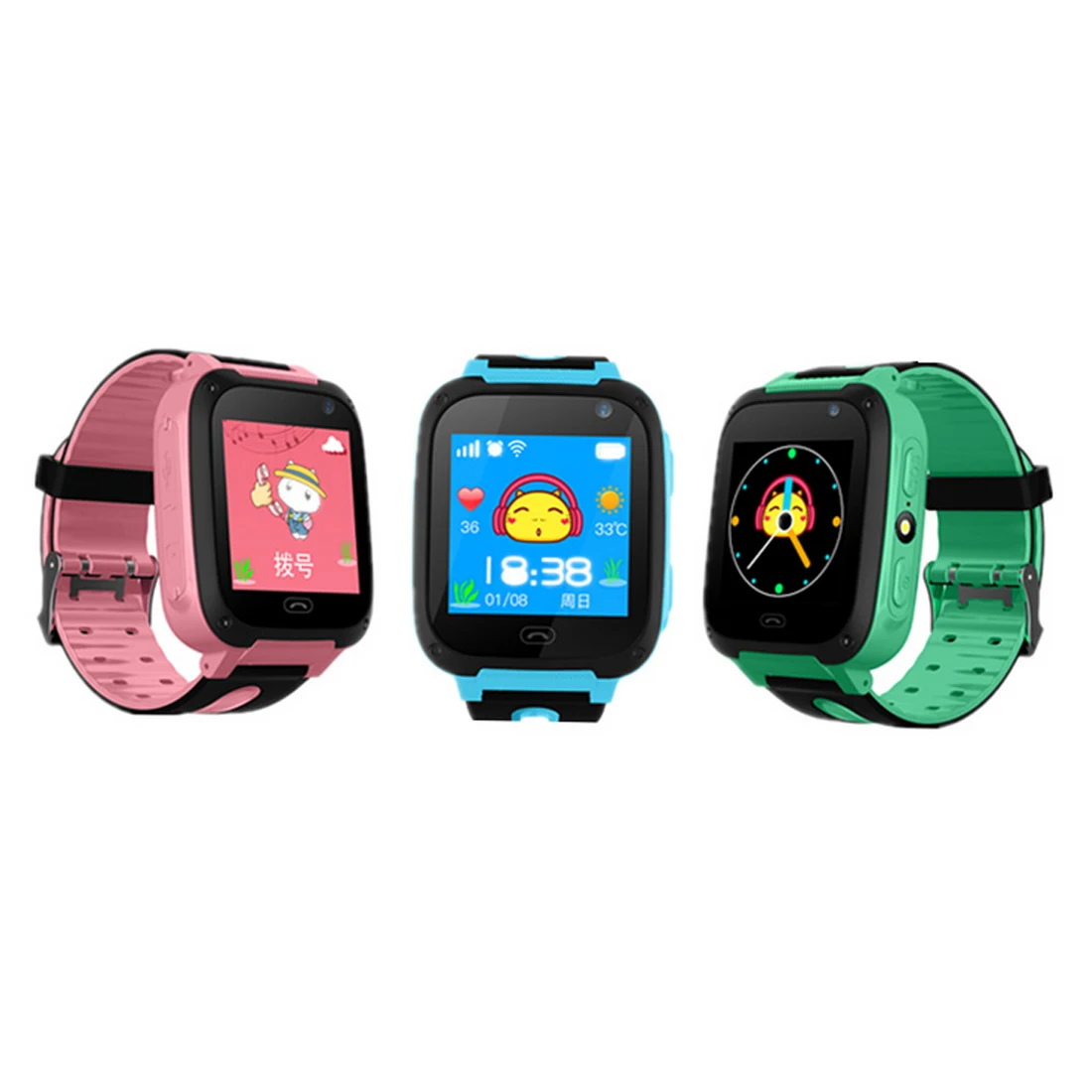  Kind Wasserdichte GPS Multifunktions Smart Uhr mit Kamera Taschenlampe SOS Anruf Location Touch Scr