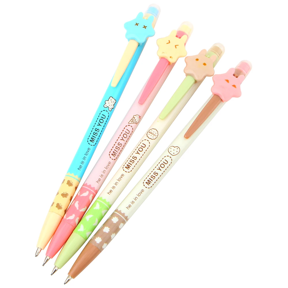 4pcs Cute Kawaii Korean Japanese High Quality Automatic Mechanical