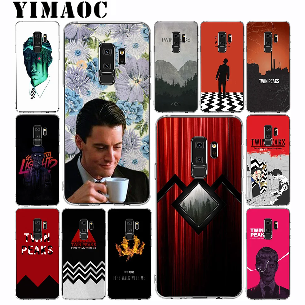YIMAOC Twin Peaks Soft Silicone Case for Samsung Galaxy S10 S10E S9 S8 Plus S7 S6 Edge &amp Note 9 8 Cover |