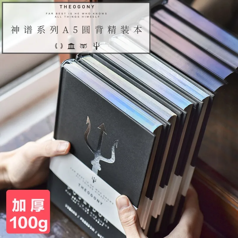 

God Spectrum Series Blank Notepad A5 Laser Notebook Simple Handbook Student Diary 1PCS