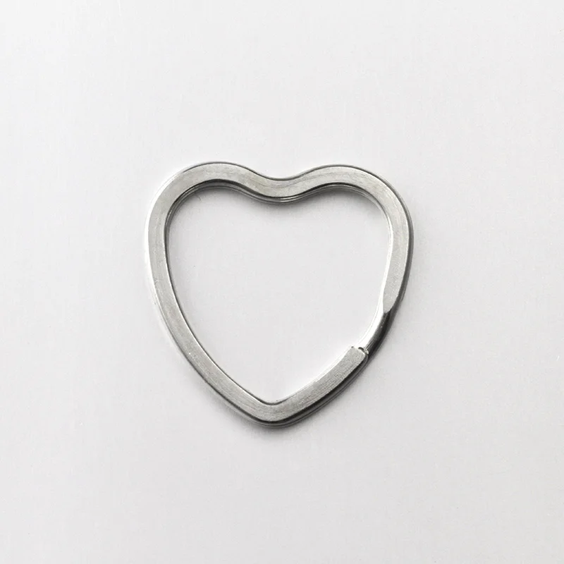 

20pcs Metal Love Heart Stars Flowers Shaped Split Ring Key Ring Key Holder Keyfob Accessories Connector Keychain Keyring