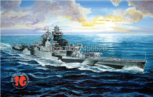 Бесплатная доставка набор моделей для сборки модель Trumpeter 1/700 линкор Richelieu
