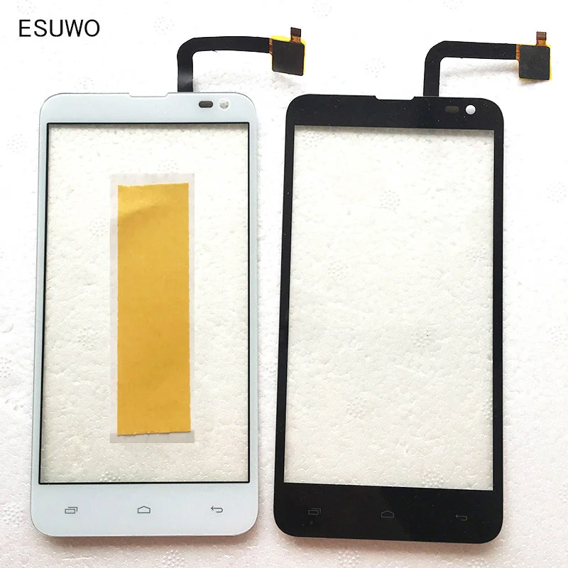 

ESUWO Black White Color Touch Panel For Fly IQ4514 EVO Tech 4 Quad Touch Screen Digitizer Replacement