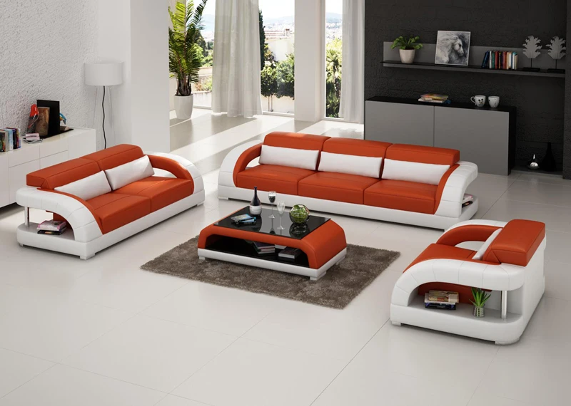 Новый дизайн 1 + 2 3 комбинация гостиной диван из натуральной кожи G8016D|sofa design|sofa